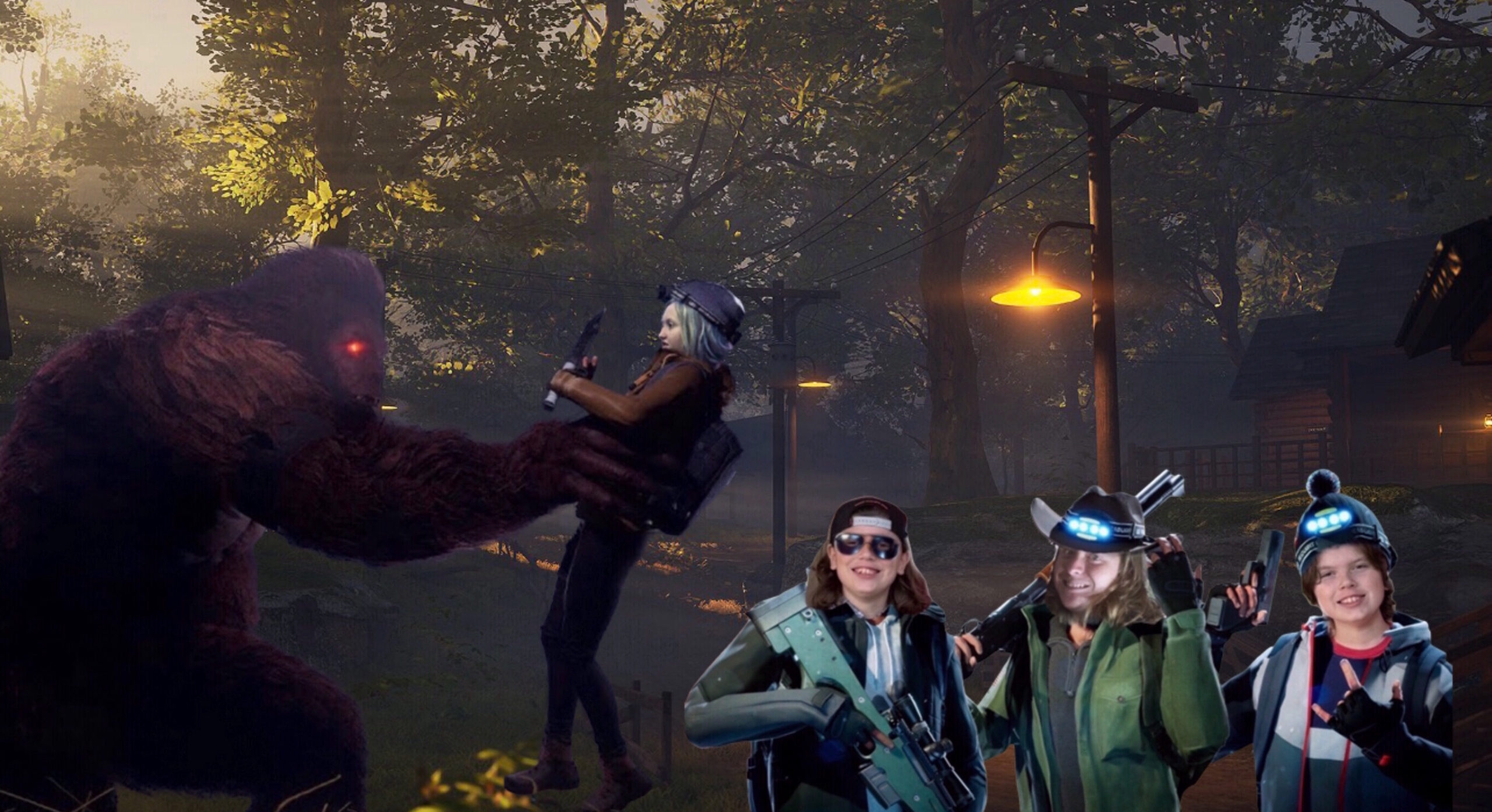 Gavin Ace Axl save Rebekah bigfoot game